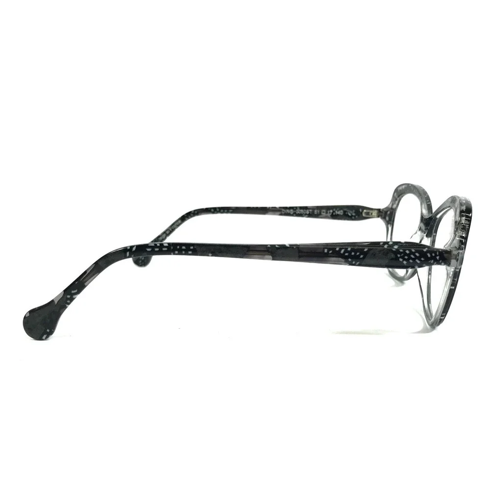 BOZ Eyeglasses Frames DING 0050ST Festival Noir Black Gray Crystals 51-17-140